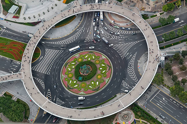 istock Pearl Ring Beautiful Roundabout in Shanghai China on Daytime 117151024