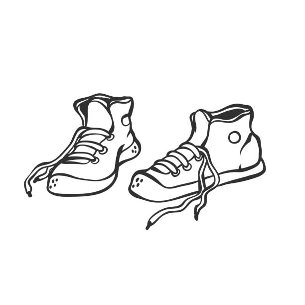 Running Shoe Sketch Illustrations, Royalty-Free Vector Graphics & Clip ...