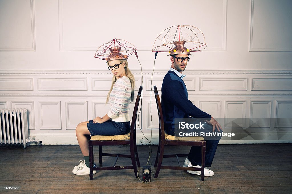 Impossible to Understand As much as they may try, men will never understand women. Sorry Charlie. Telepathy Stock Photo