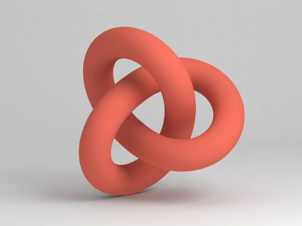 istock Geometrical representation of red torus knot 1171511945