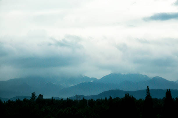 istock Beautiful cloudscape at the sunrise over Longquan mountain range,Chengdu 1171514632