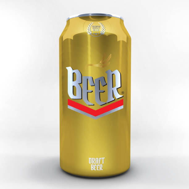 istock Gold Beer Package with Logo 1171517453