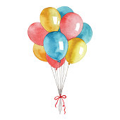 istock Watercolor Balloons 1171517915