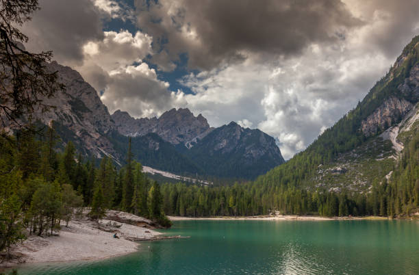 istock The beautiful lake Braies Dolomite mountains 1171521080