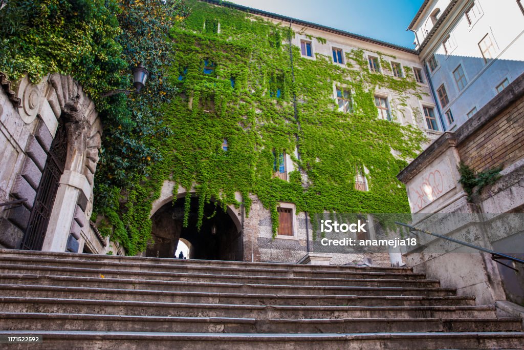 The famous Borgia Ascent in the Monti neighborhood of Rome Rome - Italy Stock Photo