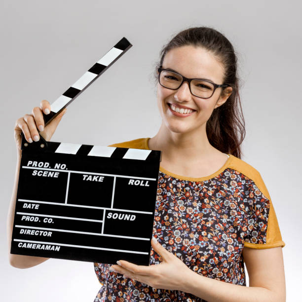 istock Woman with a clapboard 1171524306