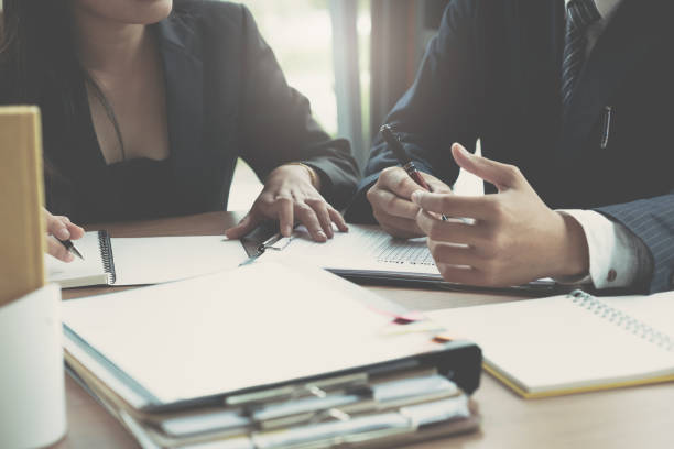 istock Business People Planning Strategy Analysis from financial document report, Office Concept 1171525195