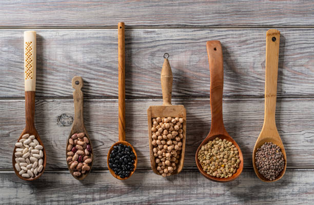 Dried vegetables beans lentils chickpeas