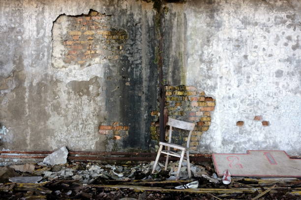 Ruins and gas ghost city