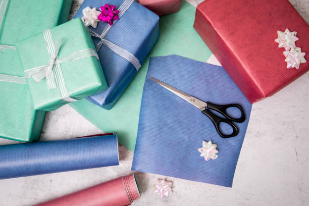 istock Gift wrapping and preparation for Christmas 1171530673