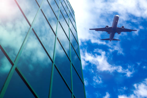 istock Modern Building Architecture with blue sky and clouds 1171537197