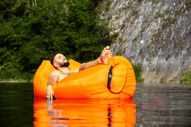 istock Businessman asleep and drowned phone. 1171538284