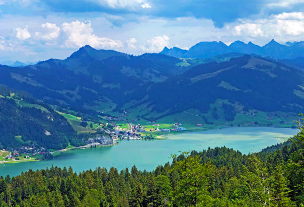 istock The fertile valley Sihl and the artificial lake Sihlsee, Euthal 1171539091