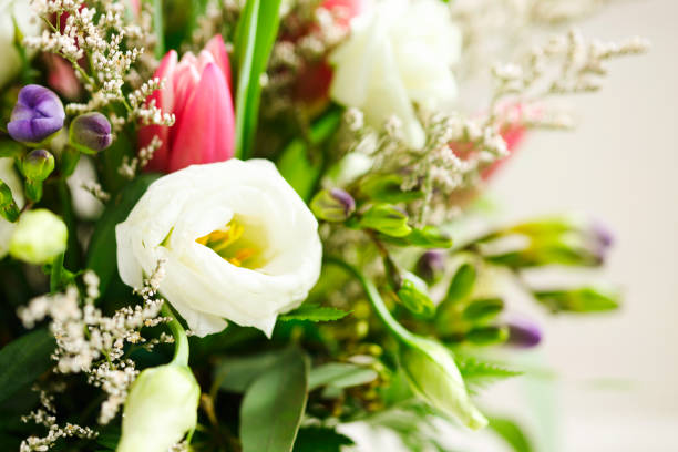 The flowers are artificial flowers