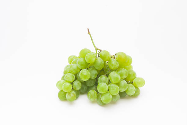istock Bunch of green grapes isolated on a white 1171541284
