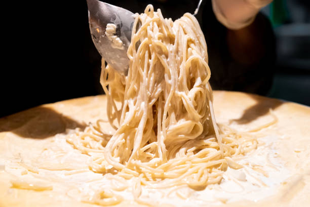 istock Pasta cooking in cheese bowl 1171546184