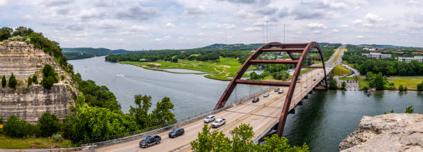 Pennybacker 360 bridge in Austin Texas  USA