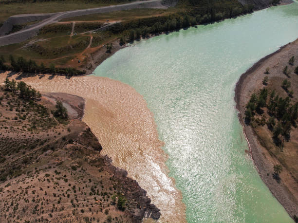 istock The confluence of two rivers 1171547266