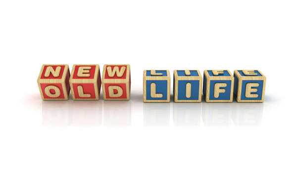 NEW LIFE/OLD LIFE Buzzword Cubes - 3D Rendering