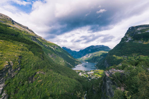 istock The Flydal gorge, Geiranger Fiord, Norway 1171548591