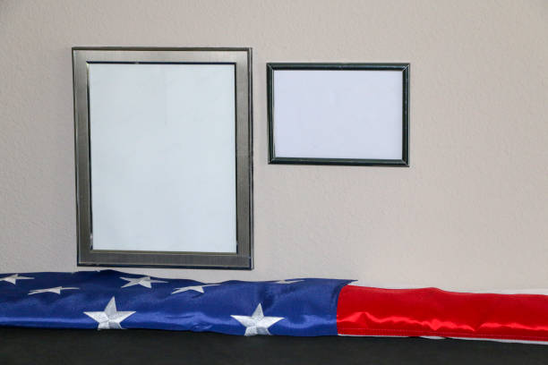 istock American Flag Laid out under Picture Frames 1171550153