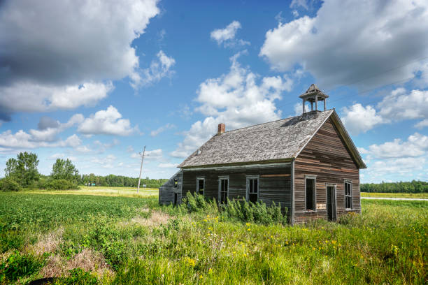 Abandoned Country School Building