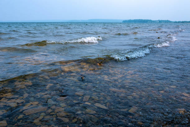 istock wave on the lake in cloudy weather 1171554558