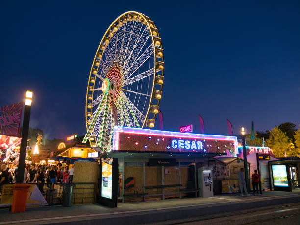 2019/08/30 - Luxembourg, Luxembourg-city - Schueberfouer - annual traditional funfair, the tradition going back to year 1340. Millions of visitors are attracted every year. Unidentified people can be seen on the photo.