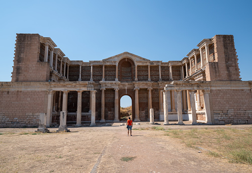 Old amphitheater in Pompei Italy