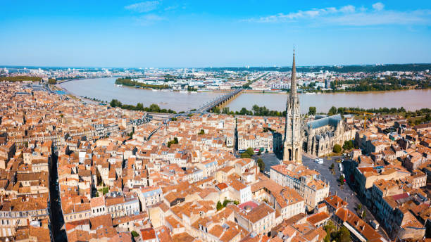 istock Bordeaux aerial panoramic view, France 1171564312