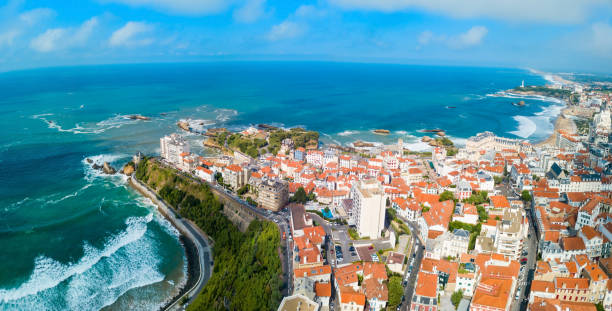 istock Biarritz aerial panoramic view, France 1171564320