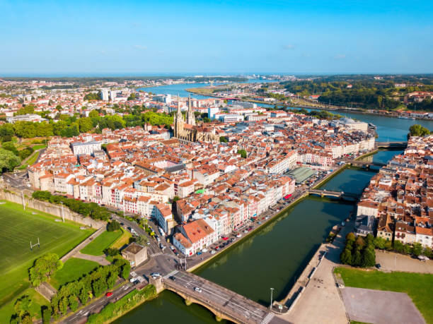 istock Bayonne aerial panoramic view, France 1171564347