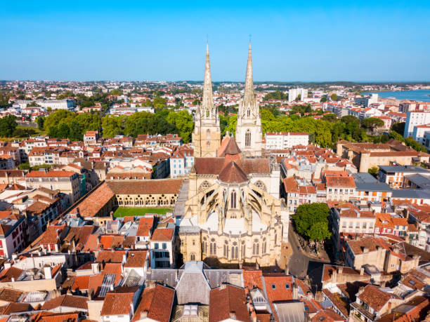 istock Bayonne aerial panoramic view, France 1171564357