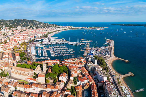 istock Cannes aerial panoramic view, France 1171564418