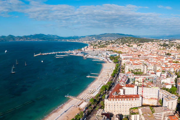 istock Cannes aerial panoramic view, France 1171564429