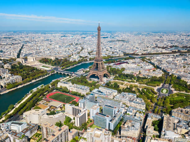 istock Eiffel Tower aerial view, Paris 1171564431