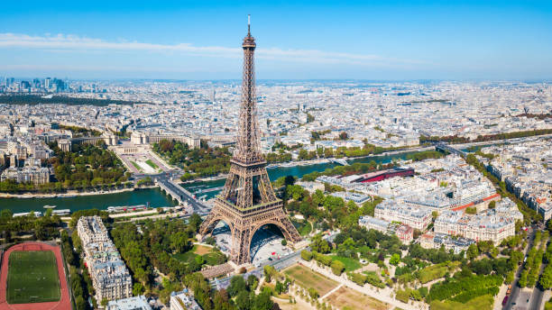 istock Eiffel Tower aerial view, Paris 1171564451