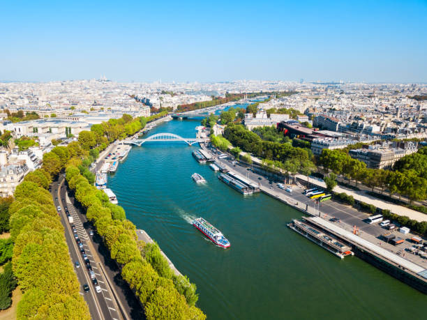 istock Paris aerial panoramic view, France 1171564453