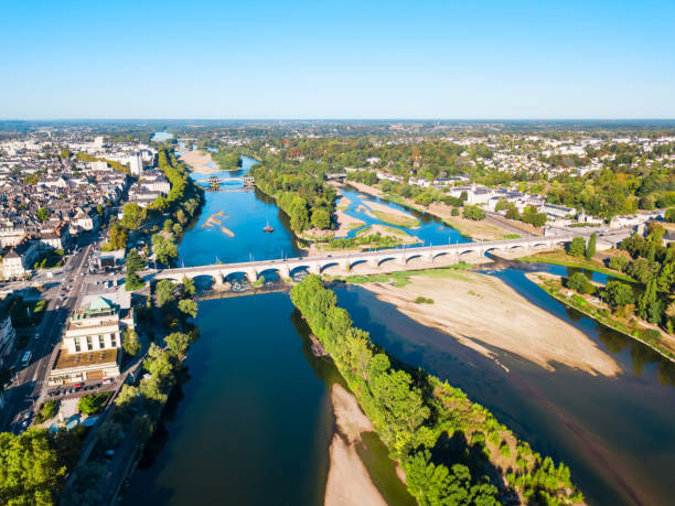 istock Tours aerial panoramic view, France 1171564528
