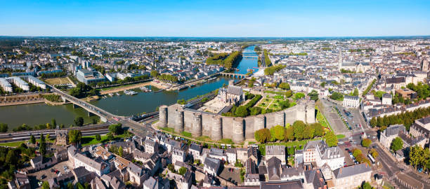 istock Angers aerial panoramic view, France 1171564561