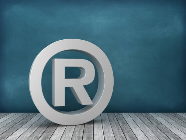 istock 3D Word REGISTERED TRADEMARK Symbol on Chalkboard Background - 3D Rendering 1171568486