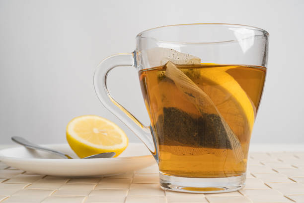 istock Black tea with lemon for flu or cold. 1171570524
