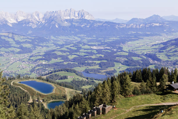 kitzbuhel - hahnenkamm foto e immagini stock