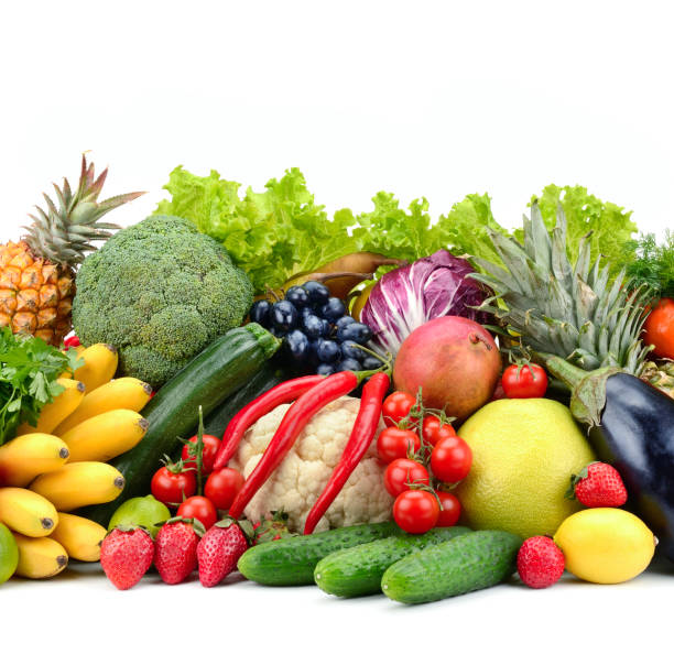 istock Useful tasty vegetables, fruits and berries 1171577969