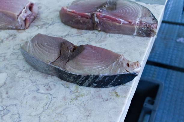 istock Tuna slices in a fish market (Funchal, Madeira, Portugal) 1171584351