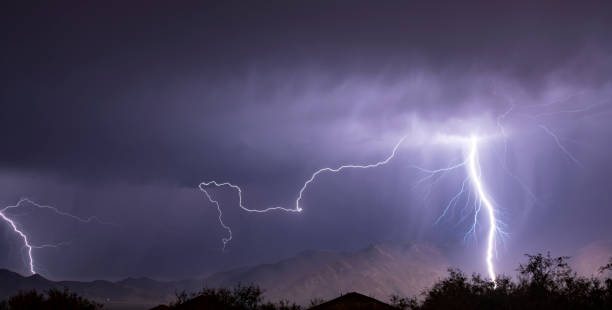 istock Spectacular Electrical Storm Lightning Bolt Mount Wrightson Valley Arizona 1171595960