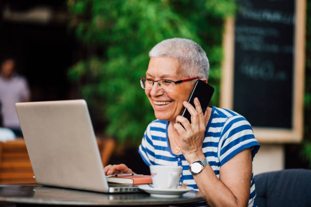 istock Senior woman working outdoors 1171596893
