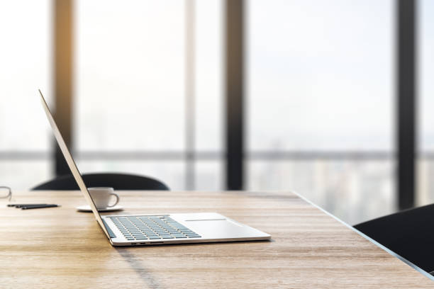 istock Closeup of laptop on desktop 1171597094