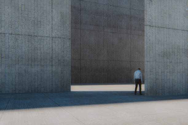 istock Sad businessman leaving the city 1171604709