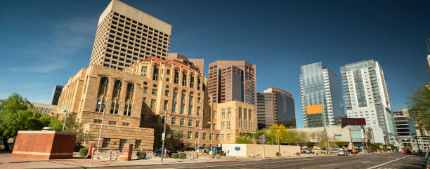 Maricopa County Courthouse panoramic in downtown Phoenix Arizona